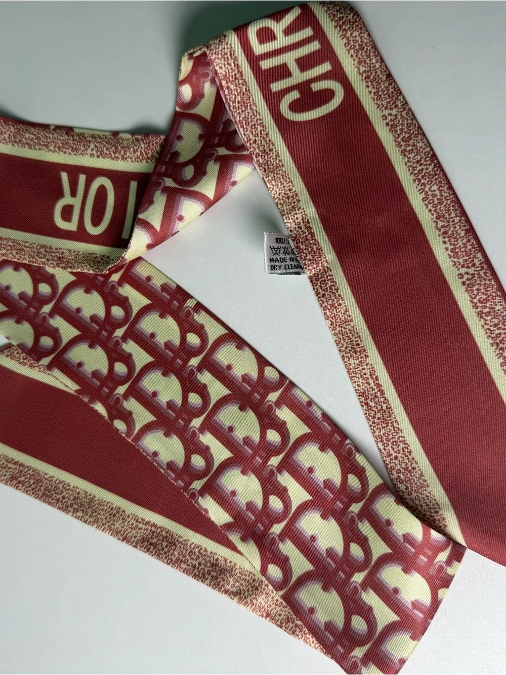 Dior Oblique Mitzah   Twilly Scarf